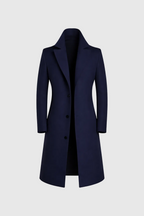 Men's Classic Tailored Overcoat | Wool Blend Smart Winter Coat for Men | Timeless Elegant Outerwear
