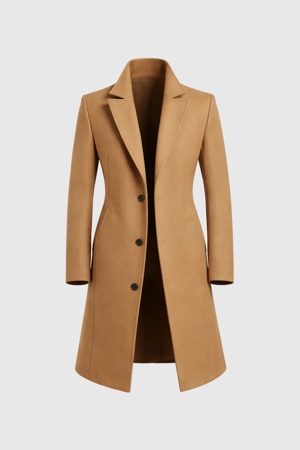 Men's Classic Tailored Overcoat | Wool Blend Smart Winter Coat for Men | Timeless Elegant Outerwear