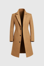 Men's Classic Tailored Overcoat | Wool Blend Smart Winter Coat for Men | Timeless Elegant Outerwear
