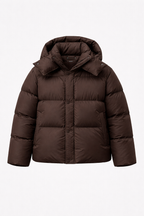 Aminta Women's Mid-Length Quilted Winter Jacket | Hooded Padded Coat for Women