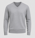 Tom Men's Slim Fit Cashmere Blend V-Neck Sweater | Luxury Soft Knitwear for Men