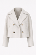 Sophie Women's Elegant Short Tailored Coat | Classic Cropped Everyday Coat for Women