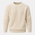 Grant Men's Relaxed Cotton Crew Neck Sweater | Casual Everyday Knit Jumper for Men