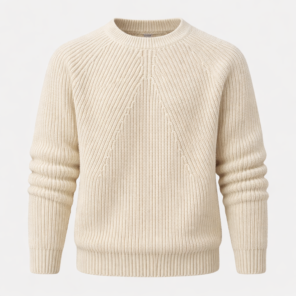 Grant Men's Relaxed Cotton Crew Neck Sweater | Casual Everyday Knit Jumper for Men