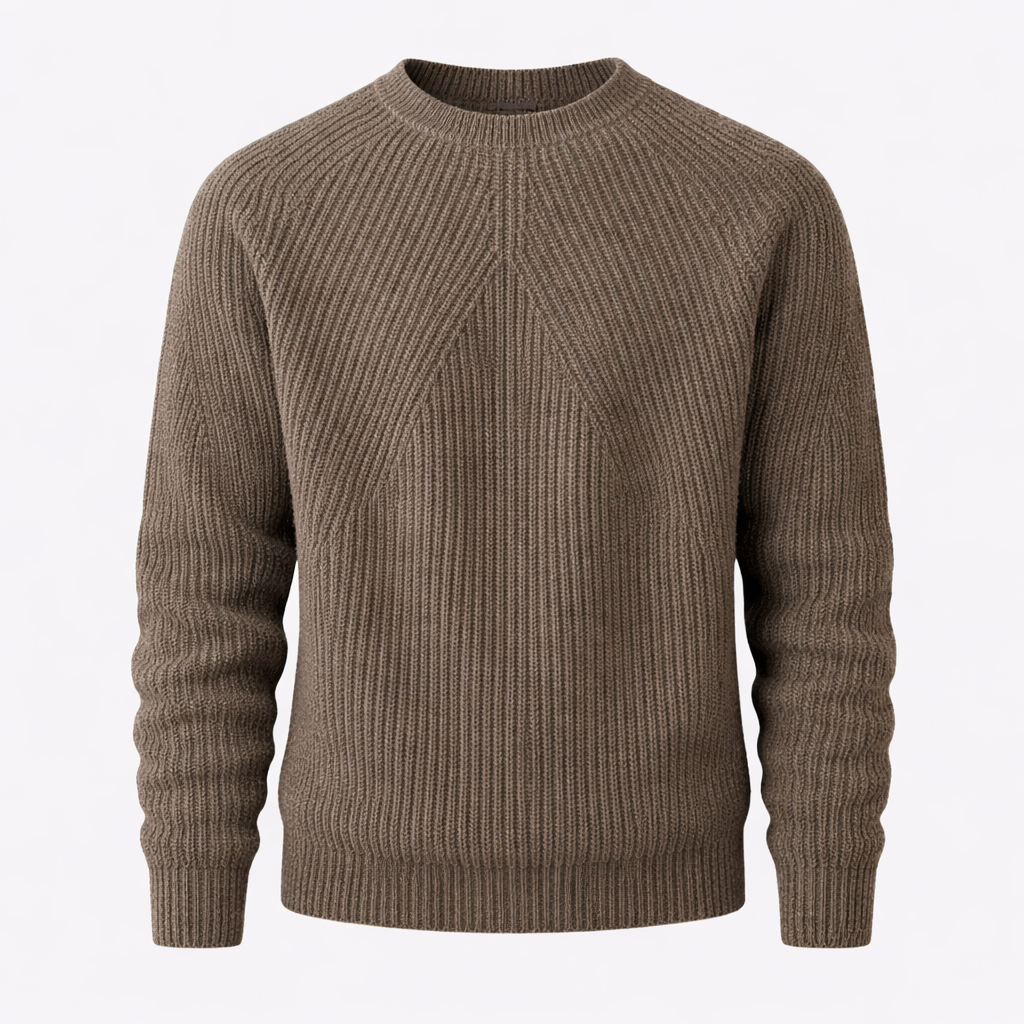 Grant Men's Relaxed Cotton Crew Neck Sweater | Casual Everyday Knit Jumper for Men