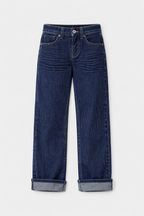 Éloïse Women's Low-Rise Flared Bootcut Jeans | Dark Wash Y2K Denim for Women