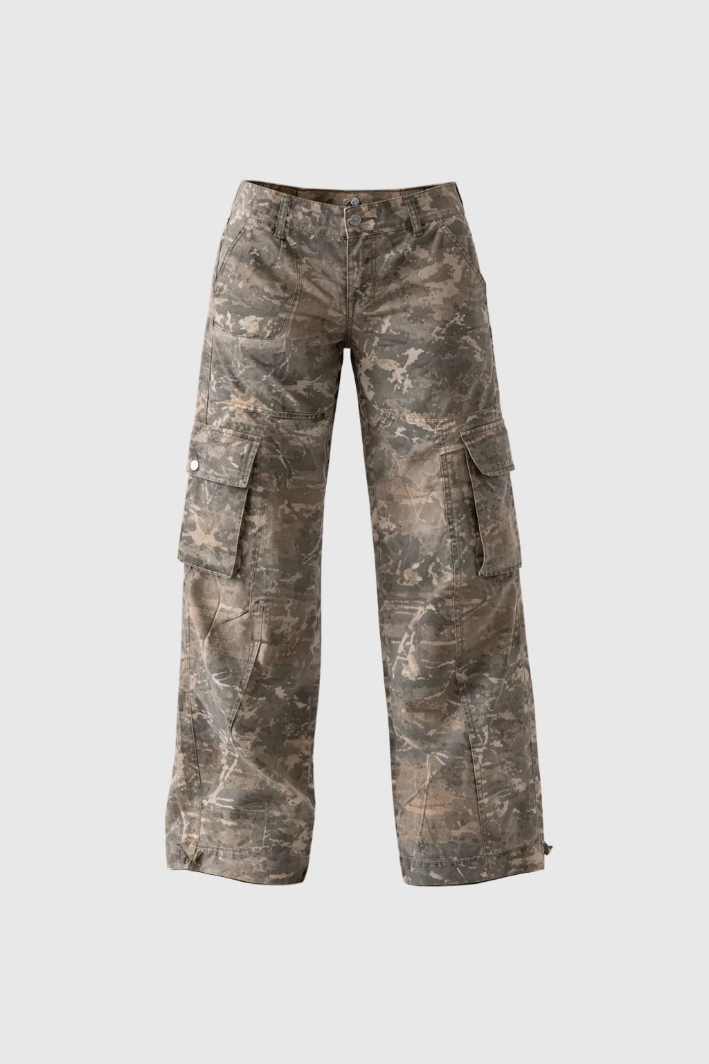 Bethanny Women's Camouflage Cargo Pants | Relaxed Fit Camo Trousers for Women | Streetwear & Casual Everyday Wear