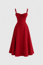 Linsay Women's Midi Dress | Flowy Relaxed Fit | Casual, Work & Evening