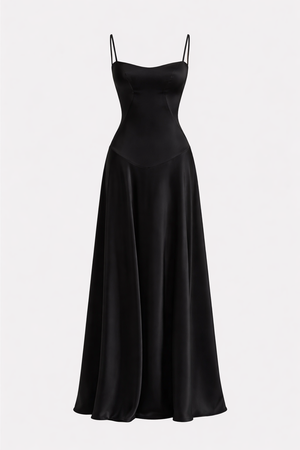 Gabriella Women's Satin Bodycon Maxi Dress | Fitted Silhouette | Evening & Smart Casual
