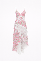 Rosalie Women's Floral Wrap Midi Dress | Cotton Summer Dress | Casual, Work & Evening