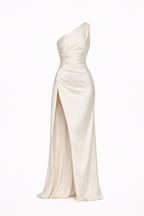 Diana Women's Satin Wrap Maxi Dress | Occasion Wedding Guest Dress | Evening & Smart Casual