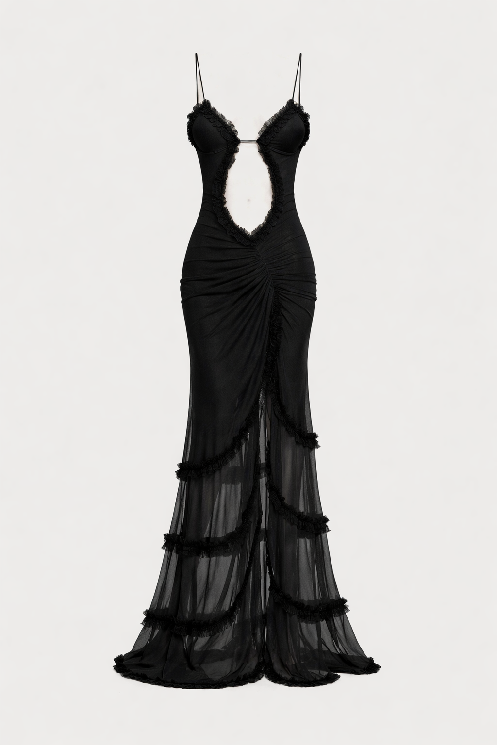 Alondra Women's Satin Bodycon Maxi Dress | Going Out Occasion Dress | Wedding Guest & Evening