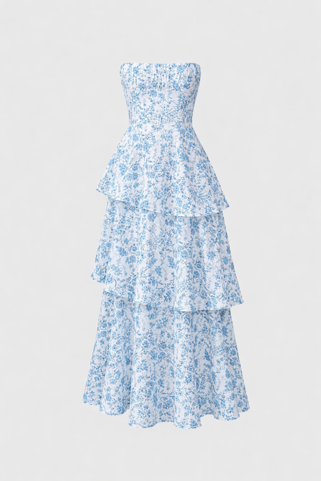 Denise Women's Floral Corset Tiered Maxi Dress | Wedding Guest Summer Dress | Occasion & Evening
