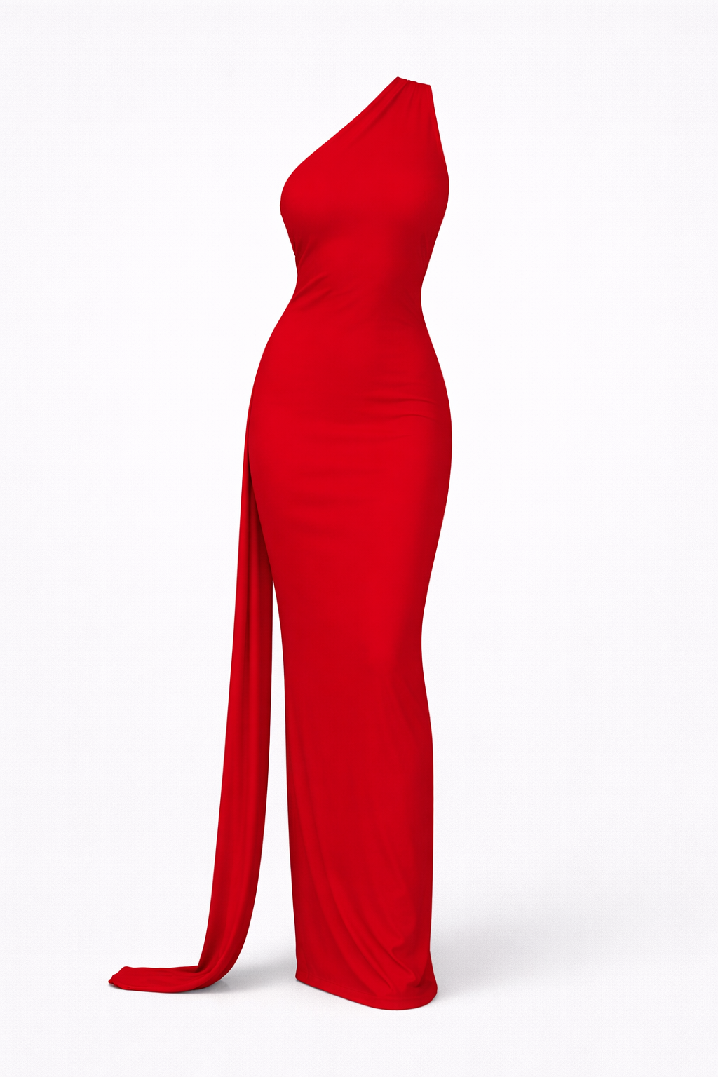 Gwynn Women's One Shoulder Bodycon Maxi Dress | Ruched Open Back Going Out Dress | Evening & Occasion