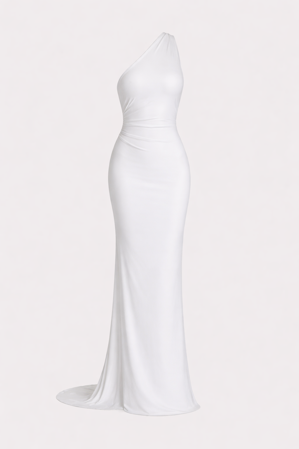 Gwynn Women's One Shoulder Bodycon Maxi Dress | Ruched Open Back Going Out Dress | Evening & Occasion