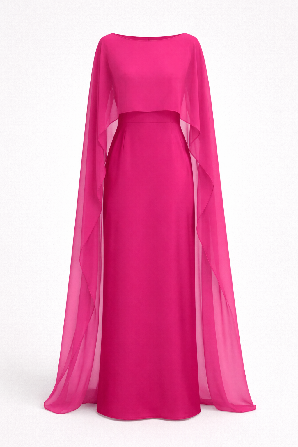 Tayma Women's Draped Cape Sleeve Abaya Maxi Dress | Modest Occasion Dress | Evening & Smart Casual