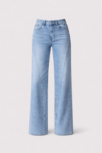 Carrington Women's Wide Leg Jeans | High Waist Tailored Denim | Straight Leg Everyday Jeans