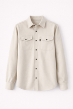 Men's Casual Autumn Knit Jersey Shirt | Stylish Comfortable Long Sleeve Shirt for Men | Smart Casual Everyday Layering Essential