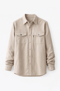 Men's Casual Autumn Knit Jersey Shirt | Stylish Comfortable Long Sleeve Shirt for Men | Smart Casual Everyday Layering Essential