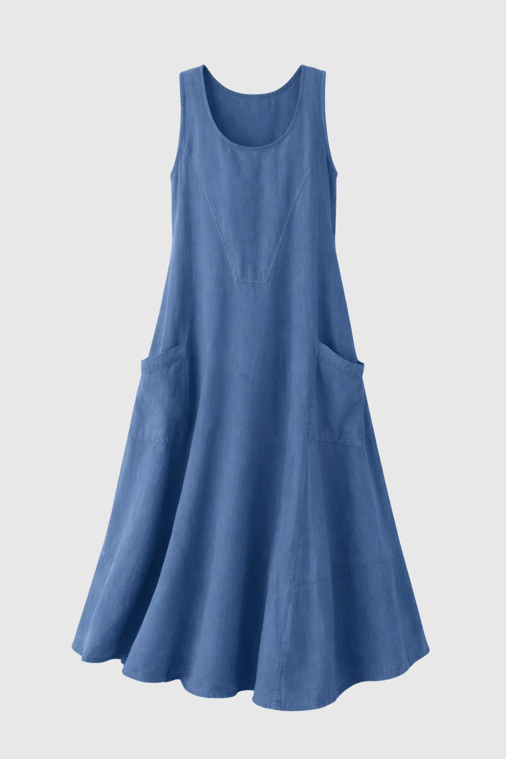 Celestina Women's Linen Midi Dress | Elegant Casual Linen Dress for Women | Breathable Everyday Summer & Smart Casual Style