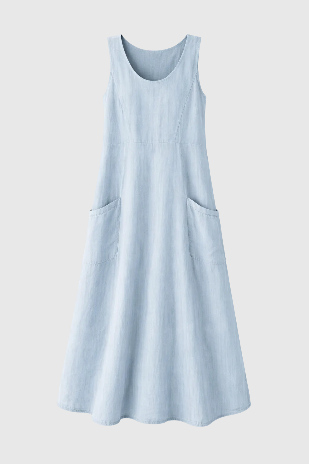 Celestina Women's Linen Midi Dress | Elegant Casual Linen Dress for Women | Breathable Everyday Summer & Smart Casual Style