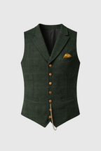 Dante Men's Elegant Knitted Vest | Smart Casual Sweater Vest for Men | Preppy Sleeveless Knit Waistcoat