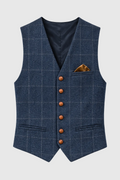 Dante Men's Elegant Knitted Vest | Smart Casual Sweater Vest for Men | Preppy Sleeveless Knit Waistcoat