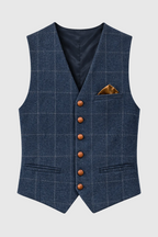 Dante Men's Elegant Knitted Vest | Smart Casual Sweater Vest for Men | Preppy Sleeveless Knit Waistcoat