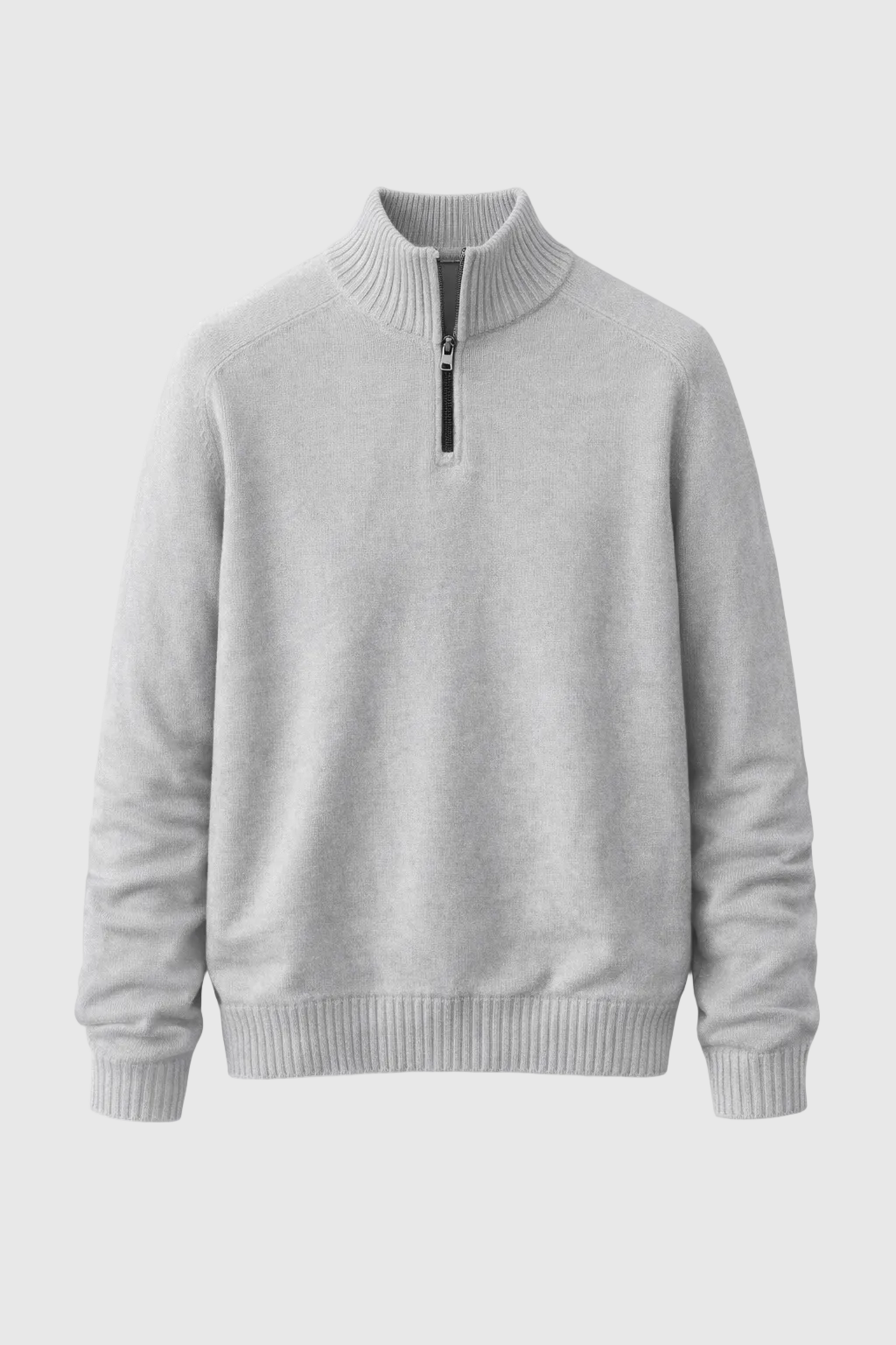 Adrian Men's Cashmere Blend Half-Zip Sweater | Luxury Soft Knit Half Zip Jumper for Men | Smart Casual Everyday Knitwear