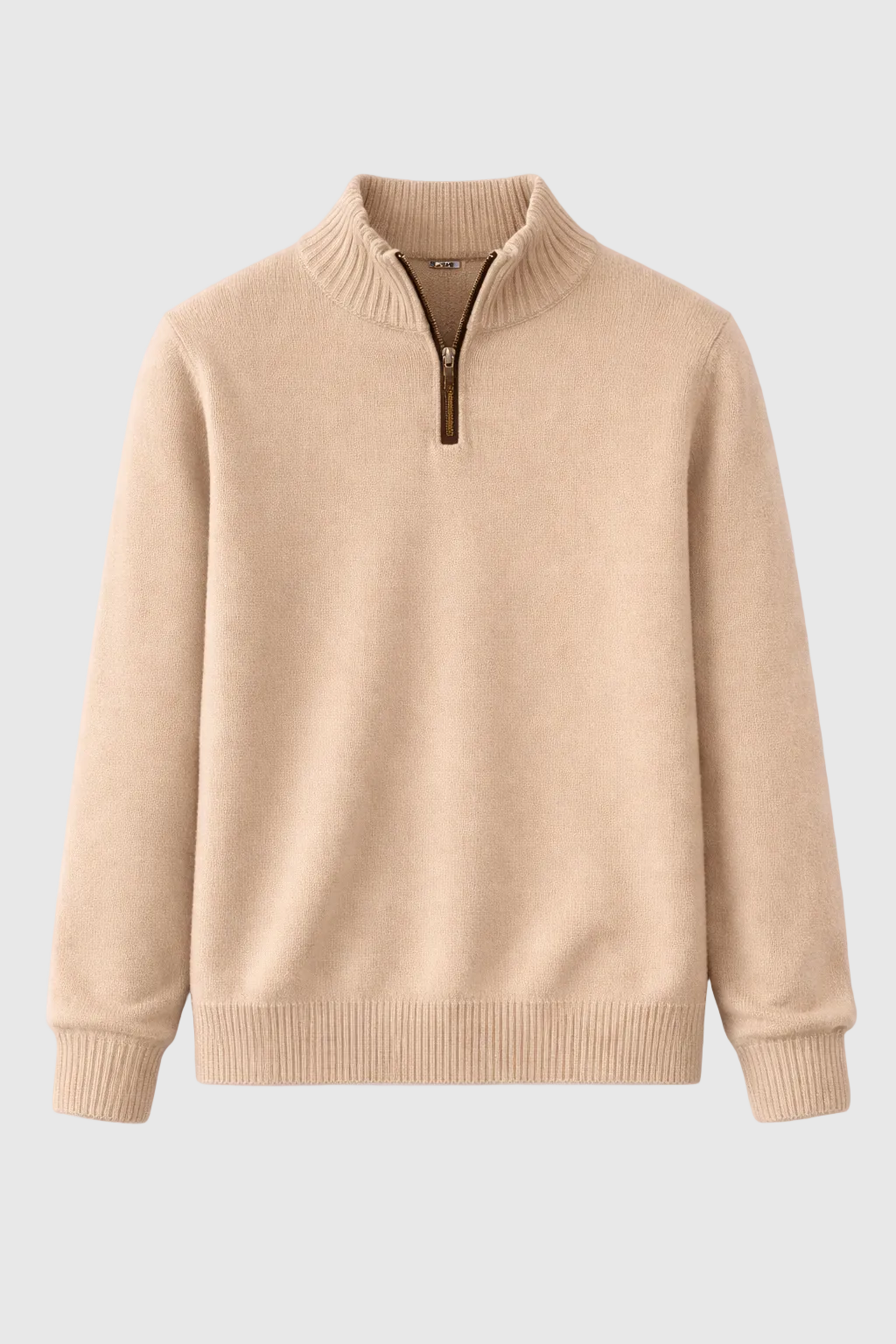 Adrian Men's Cashmere Blend Half-Zip Sweater | Luxury Soft Knit Half Zip Jumper for Men | Smart Casual Everyday Knitwear