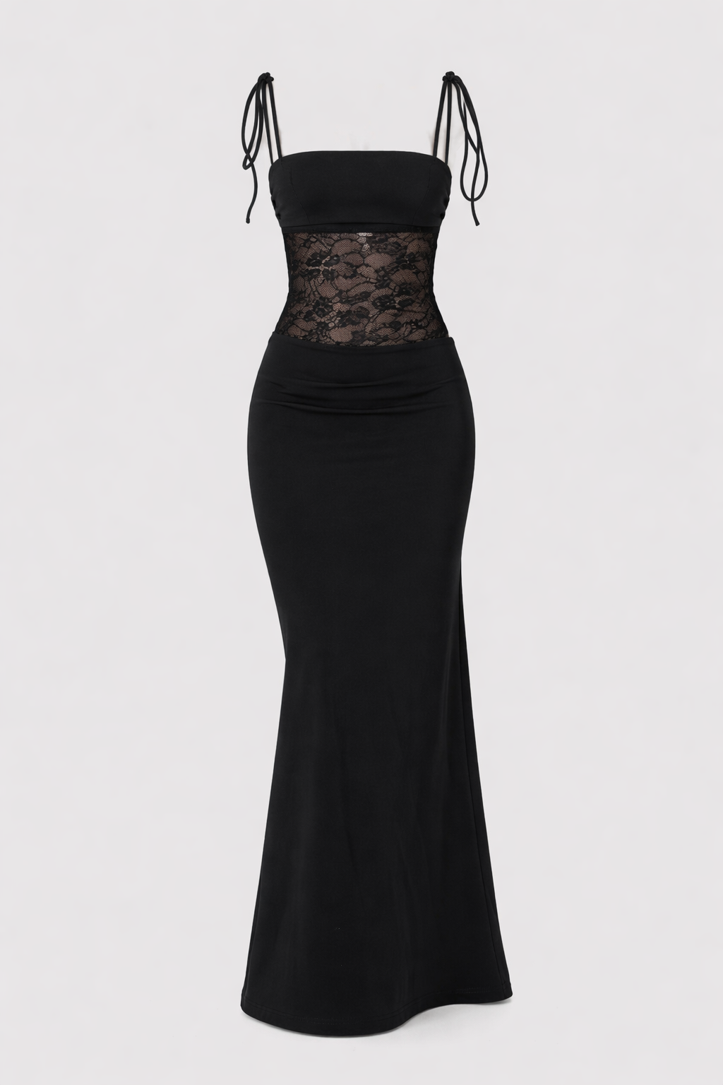 Mirella Women's Lace Panel Bodycon Maxi Dress | Corset Going Out Occasion Dress | Evening & Casual