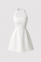 Levant Women's Halter Mini Dress | Backless A-Line Going Out Dress | Bridal & Occasion Wear