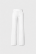 Loën Women's High Waist Wide Leg Comfort Trousers | Stretch Everyday Trouser | Athleisure & Casual Wear