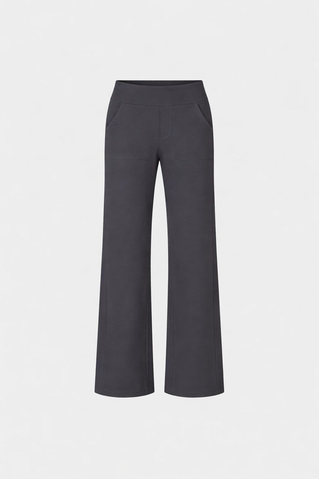Loën Women's High Waist Wide Leg Comfort Trousers | Stretch Everyday Trouser | Athleisure & Casual Wear