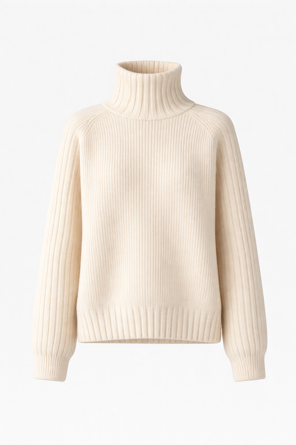 Aniston Women's Oversized Ribbed Turtleneck Jumper | Chunky Knit Roll Neck | Everyday Knitwear