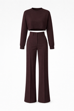 Isabela Women's Wide Leg Trouser Co-Ord Set | Tailored Two Piece | Smart Occasion & Going Out