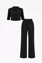 Isabela Women's Wide Leg Trouser Co-Ord Set | Tailored Two Piece | Smart Occasion & Going Out