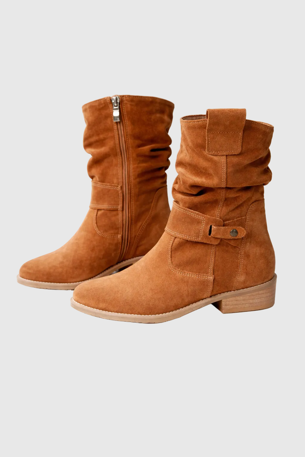 Noa Women's Elegant Block Heel Ankle Boots | Leather Heeled Ankle Boots for Women | Smart Casual Everyday Occasion Footwear