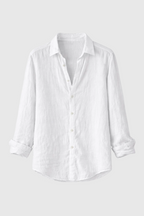 Francesco Men's Summer Cotton Shirt | Lightweight Breathable Button-Down Shirt for Men | Casual Holiday & Everyday Summer Wear