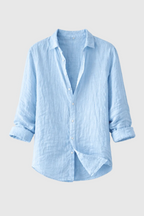 Francesco Men's Summer Cotton Shirt | Lightweight Breathable Button-Down Shirt for Men | Casual Holiday & Everyday Summer Wear