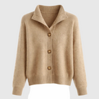 Pierina Women's Cashmere Blend Open Front Cardigan | Elegant Waterfall Drape Cardigan for Women | Luxury Smart Casual Knitwear