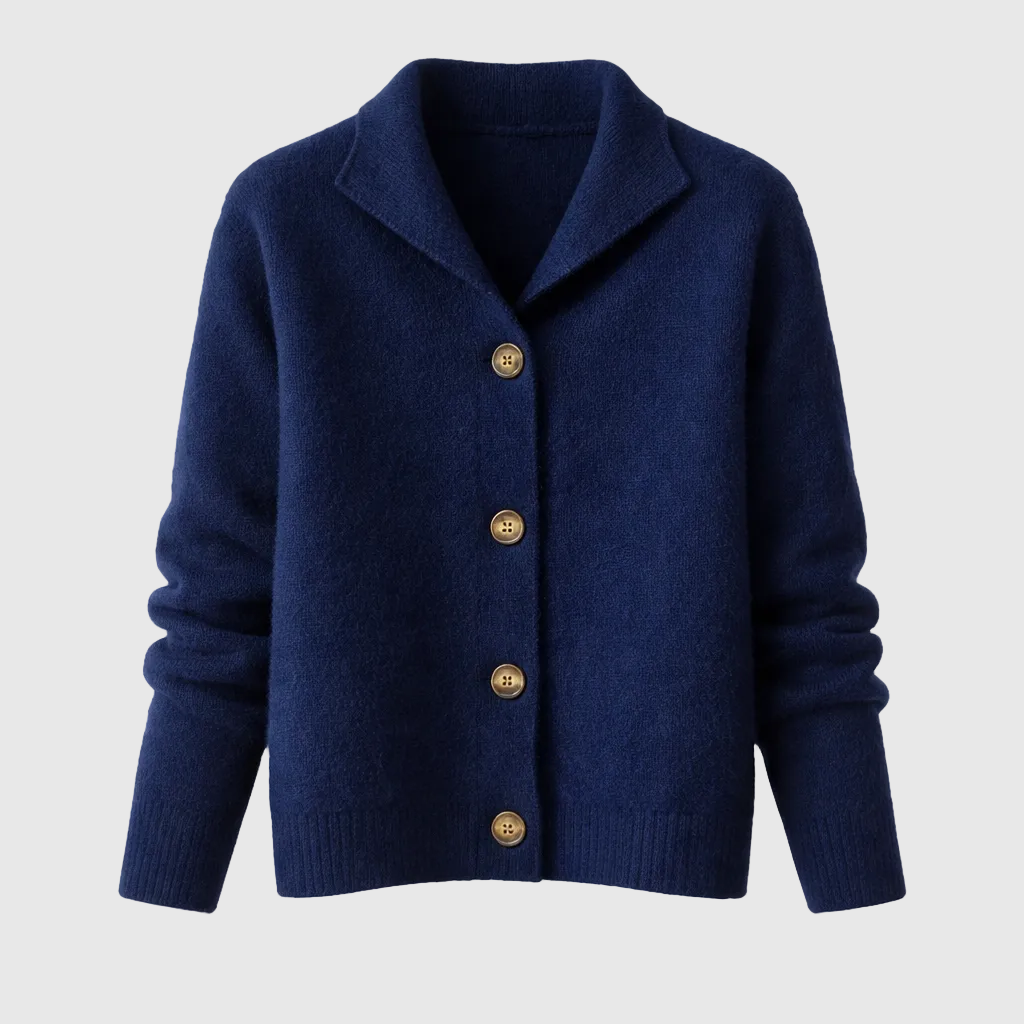 Pierina Women's Cashmere Blend Open Front Cardigan | Elegant Waterfall Drape Cardigan for Women | Luxury Smart Casual Knitwear