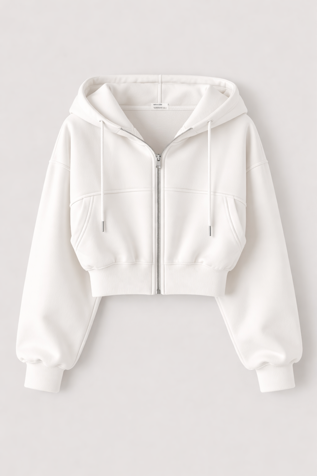 Deanne Women's Cropped Zip Up Hoodie | Oversized Fleece Crop Hoodie | Casual Streetwear Everyday
