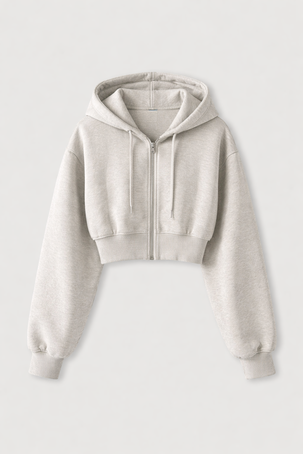 Deanne Women's Cropped Zip Up Hoodie | Oversized Fleece Crop Hoodie | Casual Streetwear Everyday
