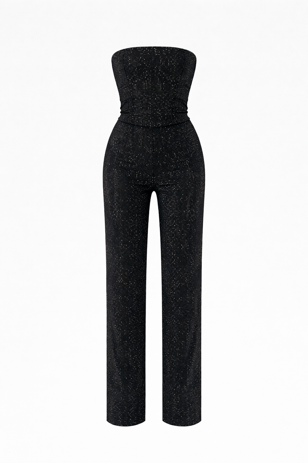 Mckenna Women's Strapless Sequin Jumpsuit | Glitter Bandeau Party Playsuit | Going Out & Evening Wear