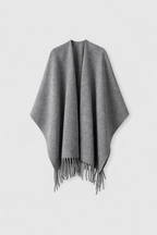 Women's Cashmere Blend Wrap Poncho | Fringe Shawl Oversized Scarf | Winter Layering & Gifting