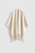 Women's Cashmere Blend Wrap Poncho | Fringe Shawl Oversized Scarf | Winter Layering & Gifting