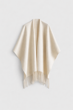 Women's Cashmere Blend Wrap Poncho | Fringe Shawl Oversized Scarf | Winter Layering & Gifting