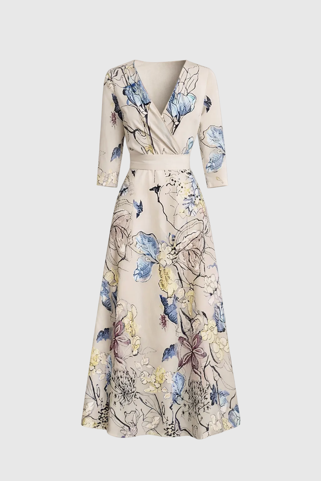 Lynor Women's Elegant Floral Maxi Dress | Flowing Casual Long Floral Dress for Women | Boho Chic Summer & Everyday Holiday Style