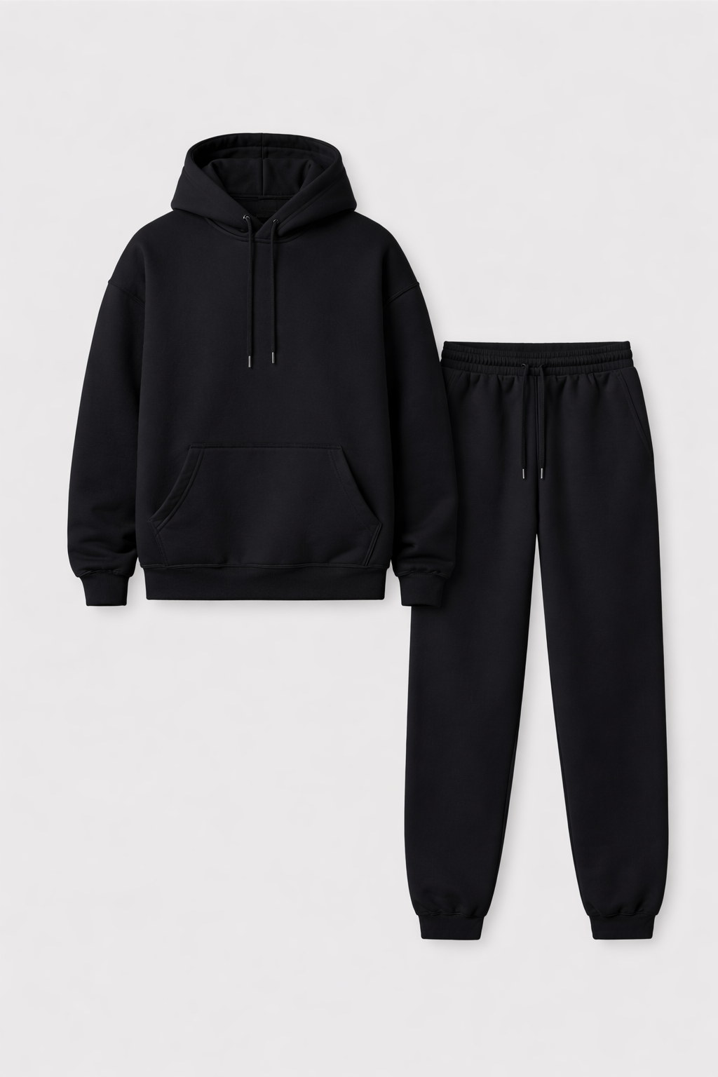 Devano Men's Hoodie Tracksuit Set | Oversized Fleece Hoodie & Jogger | Casual Streetwear Loungewear